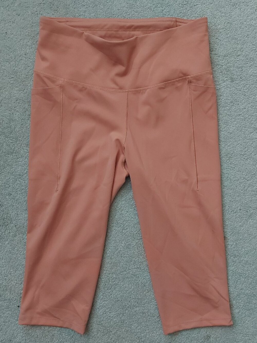 CALIA PowerMove Knee Crop Leggings Womens Medium Apricot Aura WAX12374